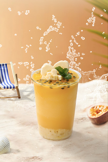 百香香蕉优格奶昔